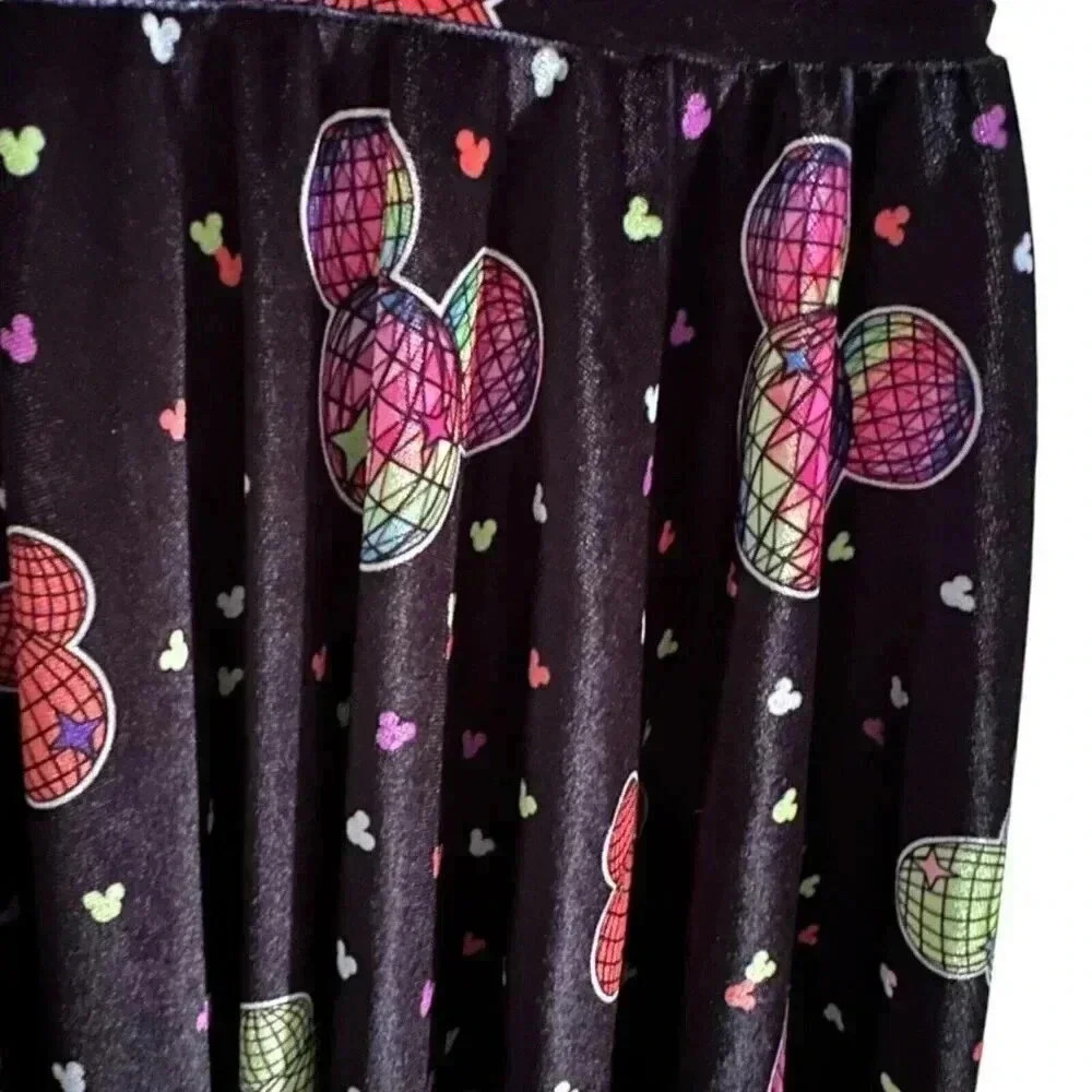 Wild Rich Kids Velvet Disco Mickey Twirl Dress - youth 11/12 - Picture 5 of 10